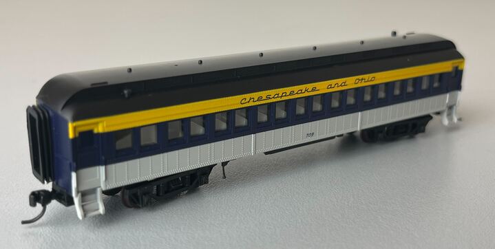 Atlas 50006255 N TMAN 60' COACH CAR CHESAPEAKE & OHIO