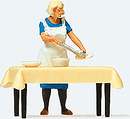 Preiser HO 28130 Individual Figure, Housewife Serving Dinner at the Table