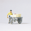 Preiser HO 28036 Individual Figure, Pedestrians, Man With Cart