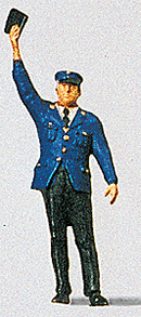 Preiser HO 28000 Individual Figure, Railway Personel, Conductor with Arm Raised