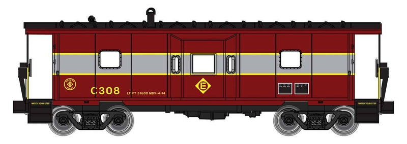 PREORDER Walthers Mainline HO 910-8675 International Bay Window Caboose, Erie Lackanwanna