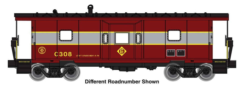 PREORDER Walthers Mainline HO 910-8676 International Bay Window Caboose, Erie Lackanwanna
