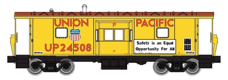 PREORDER Walthers Mainline HO 910-8681 International Bay Window Caboose, Union Pacific