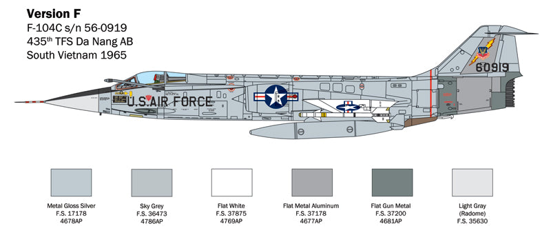 Italeri 2515 - SCALE 1 : 32 F-104 STARFIGHTER A/C