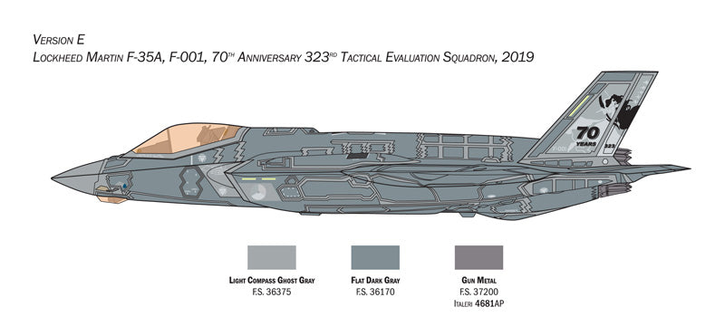 Italeri 1464 - SCALE 1 : 72 F-35A LIGHTNING II CTOL version (Beast Mode)