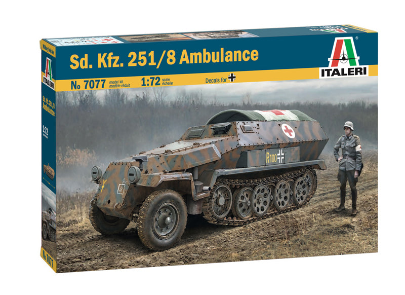 Italeri 7077 - SCALE 1 : 72 Sd.Kfz. 251/8 AMBULANCE