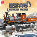 Jie Star 59009 Western Train Loco Building Blocks 853p