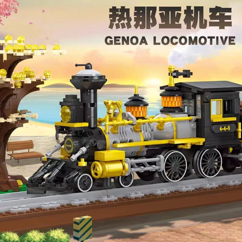 Jie Star 59010 4-4-0 Steam Train Building Blocks 950p