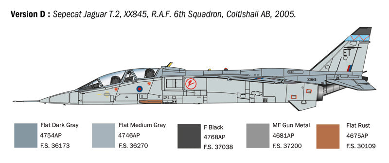 Italeri 1470 - SCALE 1 : 72 Jaguar T.2 R.A.F. Trainer