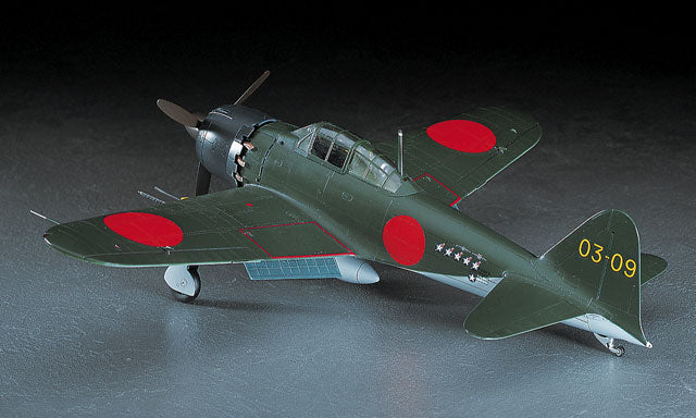 Hasegawa Models 9072 Mitsubishi A6M5c Zero Type Carrier Fighter Type 52 Hei 1:48 SCALE MODEL KIT