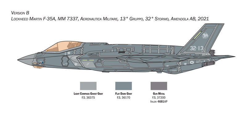 Italeri 1464 - SCALE 1 : 72 F-35A LIGHTNING II CTOL version (Beast Mode)