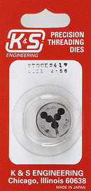 K&S Engineering 417 Threading Die Tool, 2-56