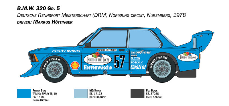 Italeri 3626 B.M.W. 320 Group 5 1:24