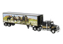 PREORDER Brekina HO 86255 Kenworth W900 Semi Tractor with Sleeper Cab and Reefer Trailer, Western Scene Mural