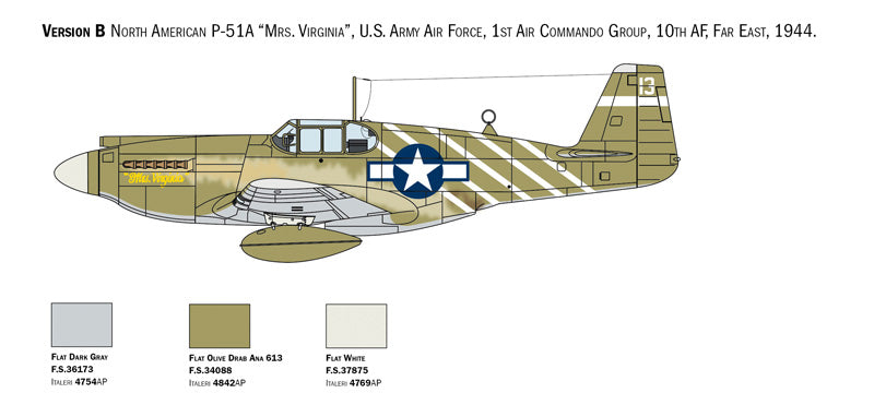 Italeri 1423 - SCALE 1 : 72 P-51A Mustang