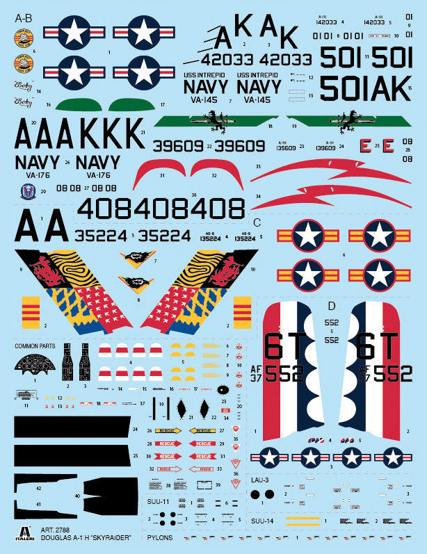 Italeri 2788 - SCALE 1 : 48 A-1H SKYRAIDER