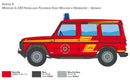 Italeri 3663 Mercedes Benz G230 Feuerwehr 1:24