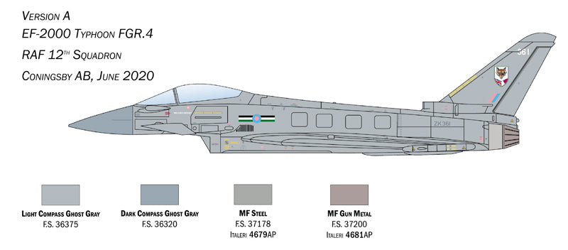 Italeri 1457 - SCALE 1 : 72 EF-2000 Typhoon In R.A.F. Service