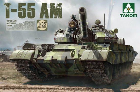 Takom Models - 2041 1:35  Russian Medium Tank T-55 AM Kit