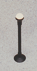 Miniatronics HO 7201101 Street Light Half Globe Lampposts, Black (1-7/8")
