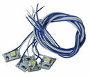 MRC HO 025301 LED with 10" 25.4cm Wire Leads 4-Pack, Light Genie, White