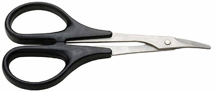 Excel 55533 Light Duty Stainless Steel Scissors, 5-1/2" Curved with Lexan Handles