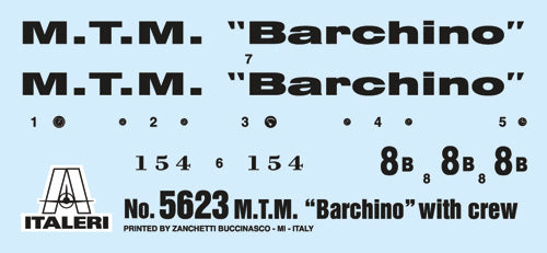 Italeri 5623 M.T.M. Barchino with crew 1:35