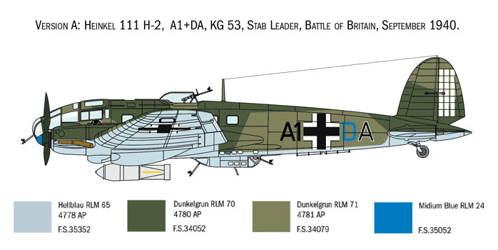 Italeri 1436 - SCALE 1 : 72 HEINKEL HE111H