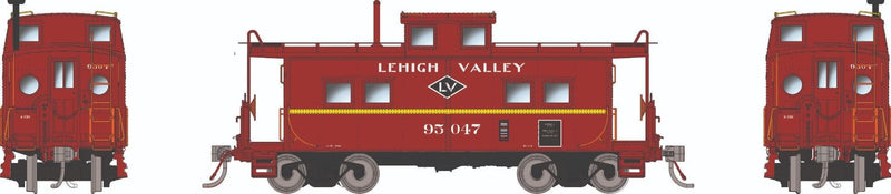 PREORDER Rapido HO 144108 Northeastern-Style Caboose with Porthole Windows, Lehigh Valley
