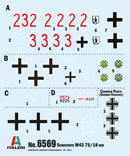 Italeri 6569 SEMOVENTE M42 da 75/18 1:35