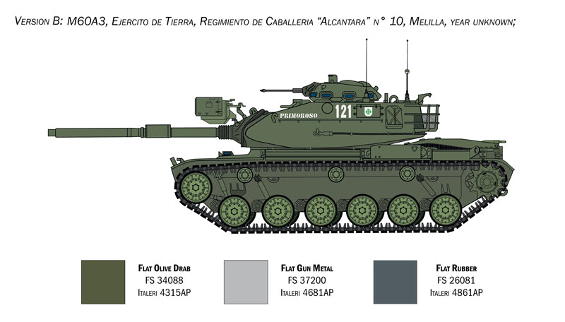 Italeri 6582 - SCALE 1 : 35 M60A3