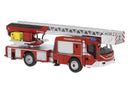PREORDER Brekina HO PCX871075 Magirus M32L-AS Fire Ladder Truck, Assembled, Essen, Germany, Fire Department (Classic Scheme, red, white, German Letterin