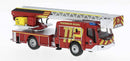 PREORDER Brekina HO PCX871080 Magirus M32L-AS Fire Ladder Truck, Assembled, Siegen, Germany, Fire Department (red, white, German Lettering)