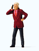 Preiser HO 28165 Man, With Mobile Phone