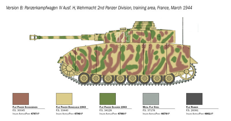 Italeri 6578 - SCALE 1 : 35 Pz. Kpfw. IV Ausf. H