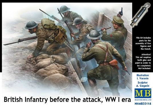 Master Box 35114 British Infantry Before Attack 1:35