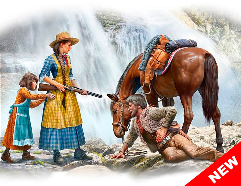 Master Box 35203 Outlaw Gunslinger:Marshal Tkr Wounded 1:35