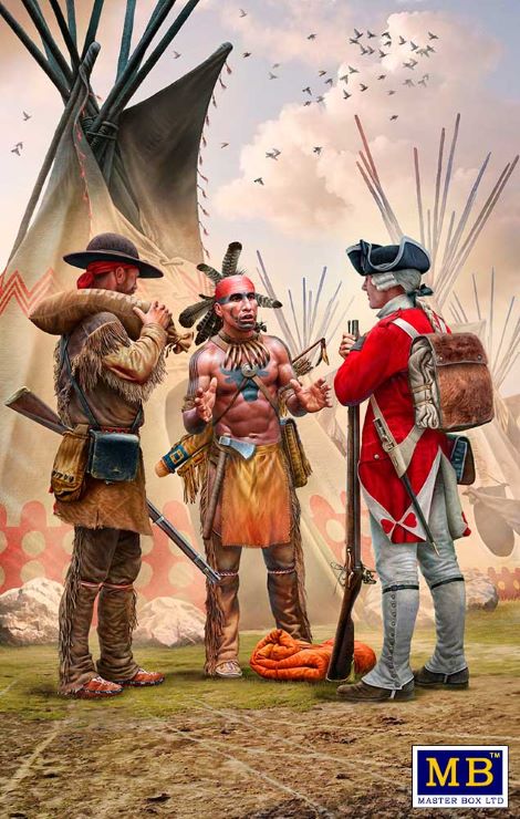 Master Box 35222 Fair Exchange Indian Brit + Trapper 1:35