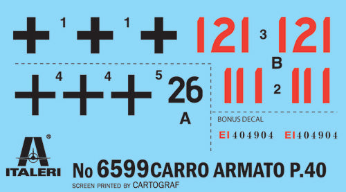 Italeri 6599 - SCALE 1 : 35 Carro Armato P40