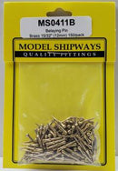 Model Shipways 411B Brass Belaying Pins 15/32' 12mm Bulk 150