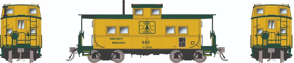PREORDER Rapido HO 144044 Northeastern-Style Steel Caboose, Maine Cent