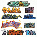 Blair Line N 1245 Mega Set Modern "Tagger" Graffiti Decals,