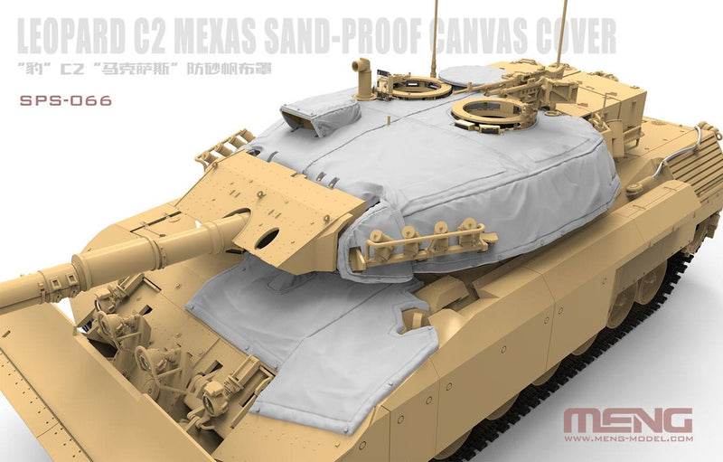 Meng 1/35 Canadian Main Battle Tank Leopard C2 MEXAS Sand-Proof Canvas Cover (RESIN)