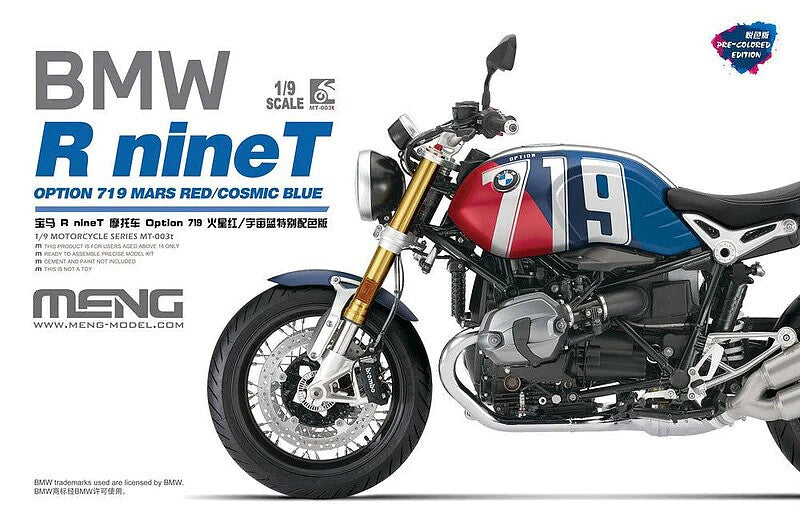 Meng-Model MT-003T BMW R 9t Option 719 Mars Red/Blue 1:9