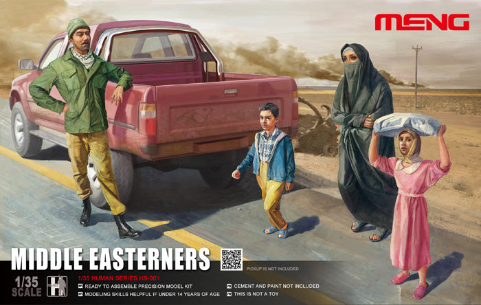 Meng Model HS001 Middle Easterners Figure Set of 4 1:35