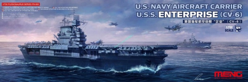 Meng Model PS005 USS Enterprise CV-6 Carrier 1:700