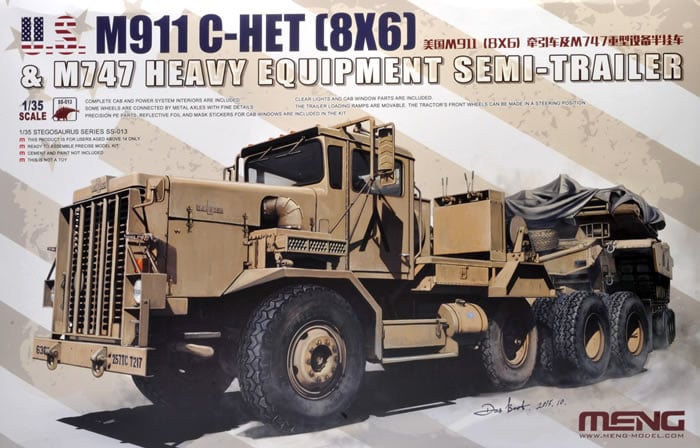 Meng Model SS013 US M911 C-Het & M747 Semi 1:35
