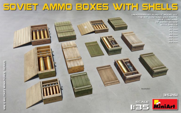 MiniArt 35261 Soviet Ammo Boxes w/Shells 1:35