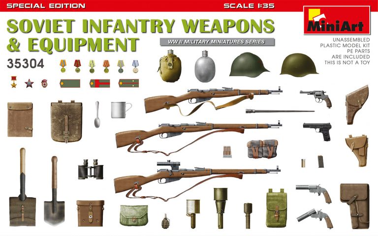 MiniArt 35304 WWII Soviet Infantry Weapons & Equipment 1:35