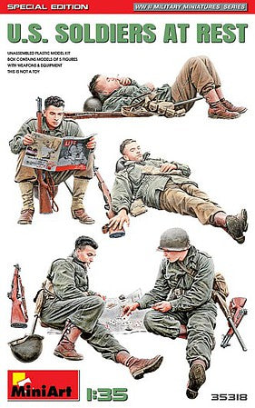 MiniArt 35318 US Soldiers at Rest 5pc 1:35